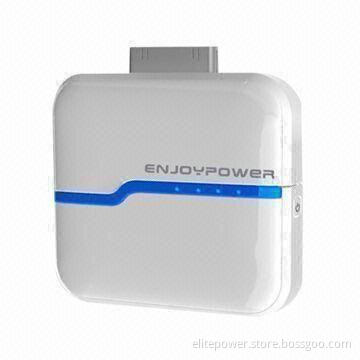 Wireless Charger/Portable Power Station for iPhone 5, 4, 3G, 3GS, 2G, iPod and iPhone 4S, 1,500mAh